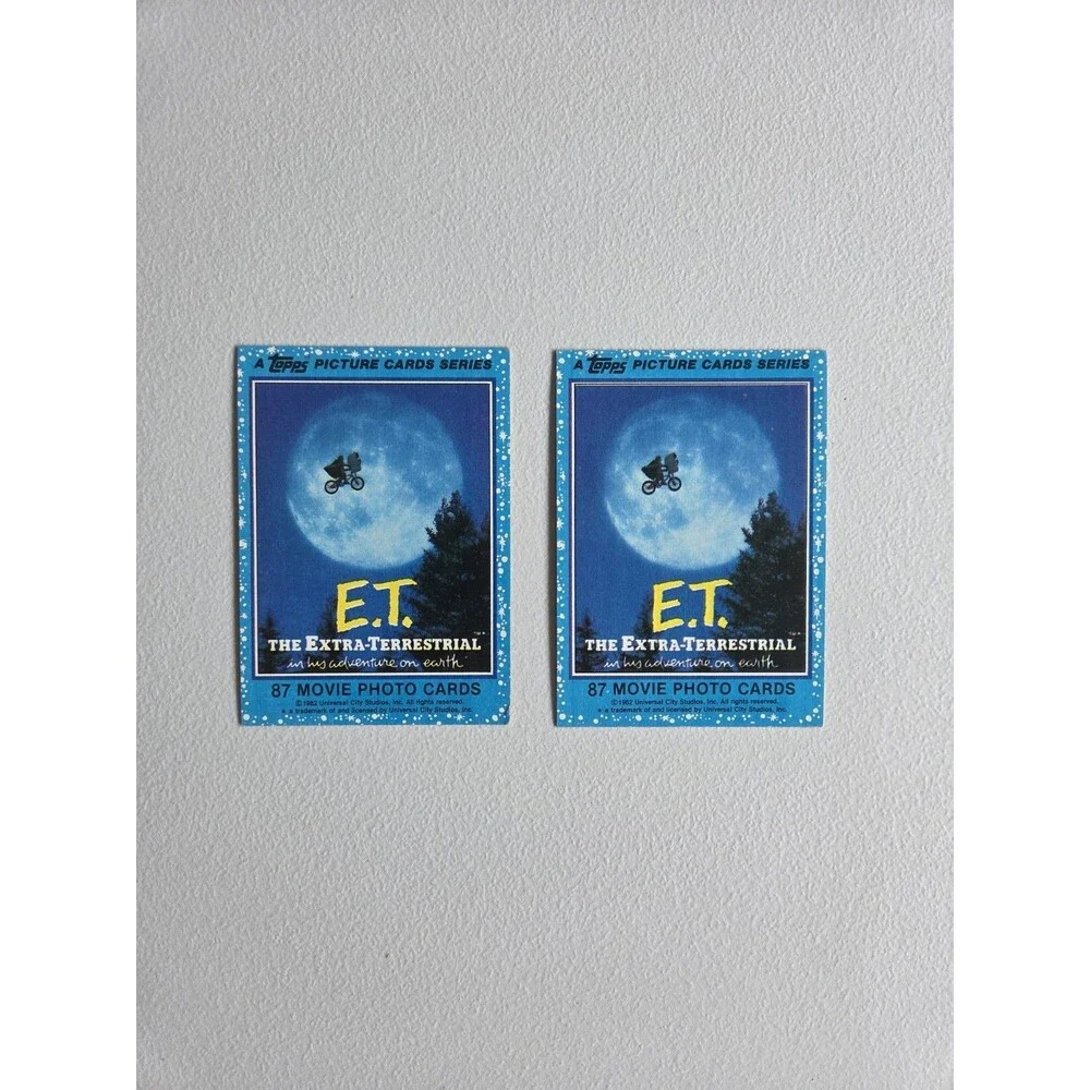 1982 Topps E.T. The Extra-Terrestrial Movie Cards Lot Of 24 Cards Plus Stickers